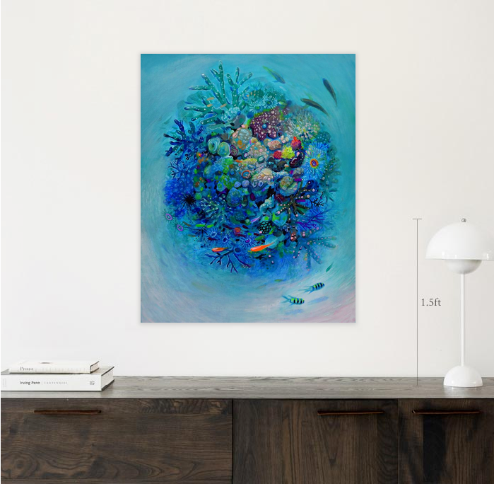 “Coral reef #10” – Print – Eugene Art